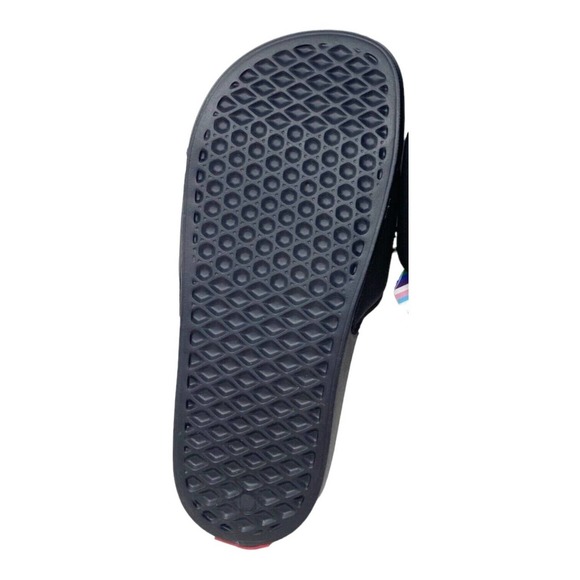 VANS La Costa Mens Size 11 Slide Pride Logo Black Synthetic Nubuck Sandals New - Picture 6 of 9